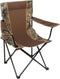 CLMSTE Soft Arm Camo Quad Camp Chair with Cupholder, Adult