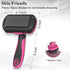 Self-Cleaning Pet Grooming Brush, Skin-Friendly Deshedding Tool for Dogs & Cats, Removes Loose Hair and Tangles