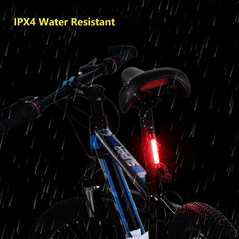 USB Rechargeable LED Bike Tail Light (2 Packs), Ultra Bright Waterproof Bicycle Rear Light, 7 Light Modes