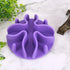 Doweiss Silicone Slow Feeder Dog Bowl Insert, Strong Suction Cups for Slow Eating Bowls, Large, Purple