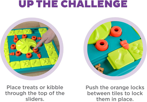 4 Outward Hound by Nina Ottosson MultiPuzzle Interactive Dog Treat Puzzle Enrichment Toy, Level Expert