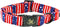 Independence Day Elegant Little Tail Dog Collar, Adjustable Holiday Pet Collar for Small Medium Large Dogs, Patriotic