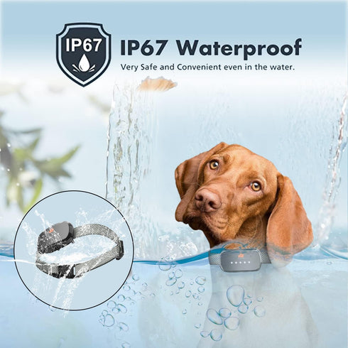 Smart Automatic Anti Bark Dog Collar, Intelligent Waterproof Rechargeable Barking Terminator, Black