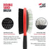 Tuff Pupper Double Sided Dog Brush - Two Sided Pin & Bristle Pet Brush for Detangling & Dematting