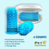 Pet Republique 360 (3-Count 1-Storage Degree Finger Toothbrush for Dogs and Cats Full Surround Silicone Bristles