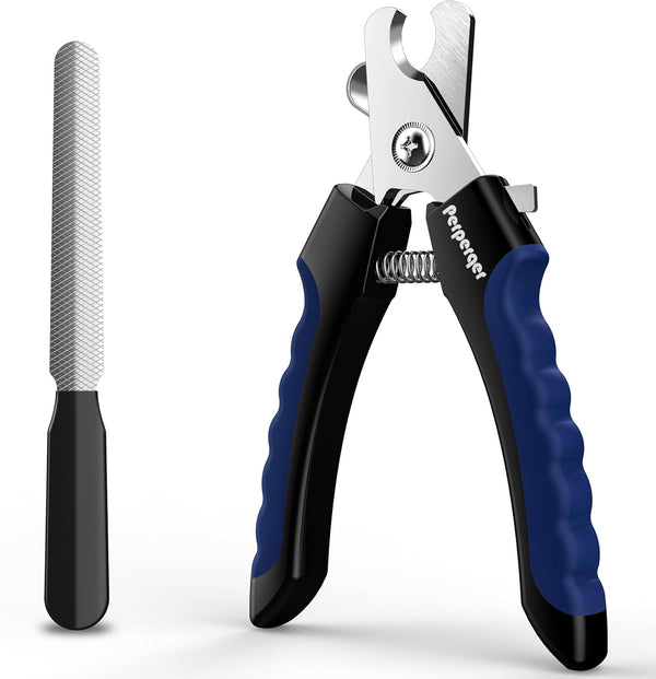 Dog Nail Clippers with Safety Guard, Professional Grooming Tool for Small Medium Large Dogs