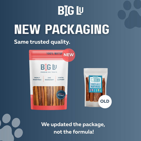 6-Inch 12 Count, Beef Jerky Sticks for Dogs, All-Natural Beef Gullet, Grass-Fed Jerky Chews, Fully Digestible
