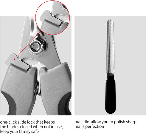 Tpotato Dog Nail Clippers, Dog Nail Trimmers for Large Breed with Quick Sensor, Professional Cat Nail Clipper