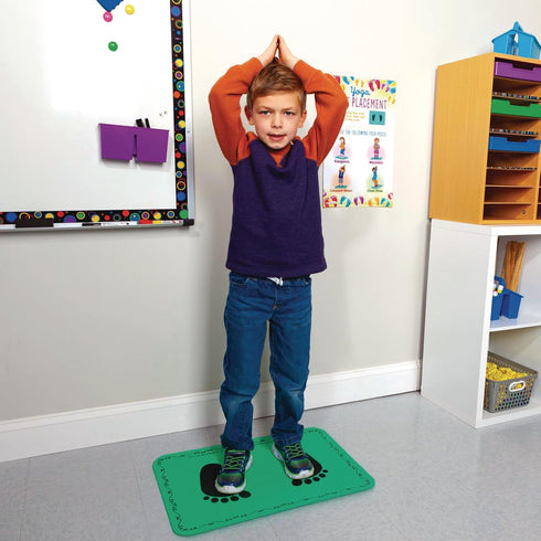 Really Good Stuff Mini Yoga Mats and Poster Set