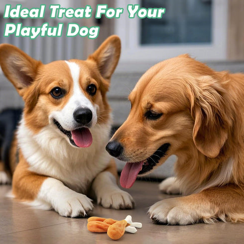 10.6oz, 18-20 Count Dog Treats for Small Dogs, Chicken Wrapped Calcium Bones Rawhide-Free Grain-Free Chews Training
