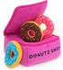 ZippyPaws Burrow Food Buddies Donutz Box - Interactive Hide and Seek Dog Toys, Colorful Squeaky Plush Puzzles for Small