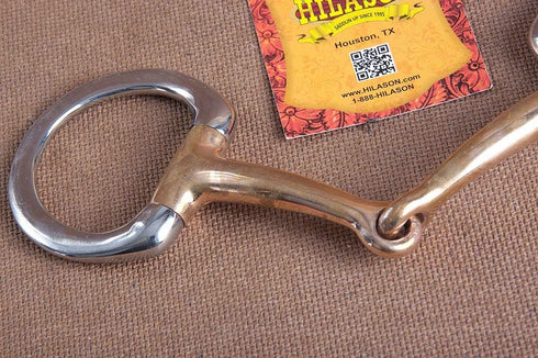 5 HILASON in Mouth Snaffle Bit with Stainless Steel Eggbutt