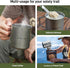 Odoland Titanium Camping Cookware Set: 420ML & 750ML Pot with Lid, Spork - Lightweight for Backpacking, Hiking, Picnic