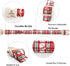 Lionheart Glory Christmas Plaid Dog Collar, Adjustable Soft Pet Gift, Red for Small Medium Large Dogs