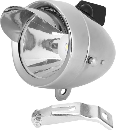 Vintage Bicycle Headlight, Retro Bike LED Light for Night Riding, Safety Front Head Lamp Cycling Accessories