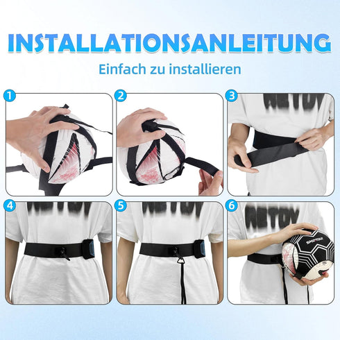 Sportout Soccer/Volleyball Training Aid, Solo Trainer with Adjustable Waist Belt for Kids Adults, Perfect Gift