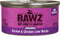 Rawz Natural Premium Shredded Canned Cat Wet Food - Grain Free with Real Meat, 3oz Cans - 18 Count (Chicken & Chicken