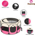 8-Panel Portable Pet Puppy Dog Cat Playpen, Indoor/Outdoor Puppy Pen with Shade Cover & Travel Bag - Waterproof Dog Cat
