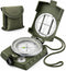 YKFLEXT Military Lensatic Compass, Hiking Compass for Survival Water-Resistant Outdoor Hiking Survival Direction
