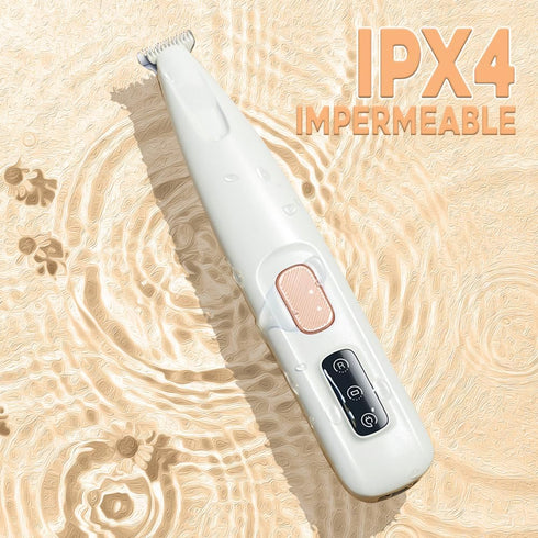 2024 Upgrade Pet MicroPrecision Trimmer - Waterproof Rechargeable Hair Clippers with LED Light for Paws, Eyes, Ears,