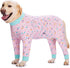 Pink Pony Surgery Recovery Suit for Dogs, Lightweight Onesie for Medium Large Dogs After Surgery, Full Belly