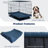 Miguel Oxford 900D Outdoor Waterproof Dog Bed, Water-Resistant Pet Mat, Easy Wipe Clean, 40inch, Dark Blue