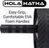 HolaHatha Compact Exercise Fitness Ab Roller Wheel Equipment with Handles for Home Gym and Core Building Workout