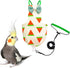 VANFAVORI Bird Diaper Harness Flight Suit Clothes with 80 Inch Flying Leash