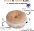 Interactive Bagel Shape Dog Plush Squeaky Toy, Snuffle Puzzle Enrichment Toy for Small and Medium Dogs
