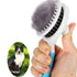 Cat Brush for Shedding, Self Cleaning Slicker Brush, Skin Friendly Grooming Tool for Dogs, Cats, Rabbit Massage