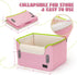 PETSFIT Small Dog Car Seat, Portable Booster Seat with Clip-On Leash, Adjustable Straps for Pets Up to 25lbs (Pink)
