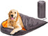 Lifeunion Waterproof Dog Sleeping Bag with Storage Bag, Warm Packable Dog Bed for Travel, Camping, Hiking (Grey+Orange)