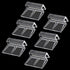 6 PCS Aquarium Lid Clips, 6mm Clear Acrylic Fish Tank Holder for Rimless Glass Top
