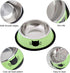 Pet Bowl Stainless Steel, Non-Skid Rubber Base Dog Bowl, Cat Bowl