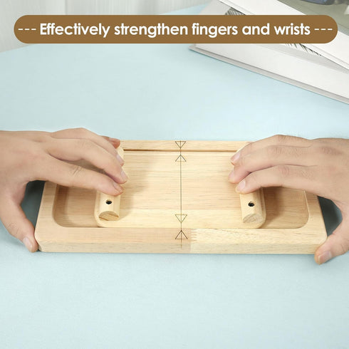 YLMFTNU Wooden Finger and Wrist Trainer, Wooden Finger Exerciser, Interactive Finger Wrist Competition Board, Tug
