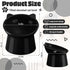 Zhehao 2 Pieces Plastic Raised Bowl Tilted 15 Degrees Elevated Cat Food and Water Bowls Set Anti Vomit Dog Kitten Food Dishes Pet for Cats and Small Dogs (Black)