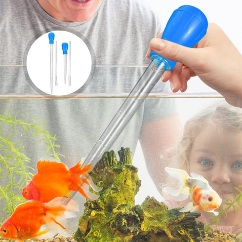 Fish Tank Water Changer, 16 inch Aquarium Clean Dropper, Waste Remover and Coral Feeder
