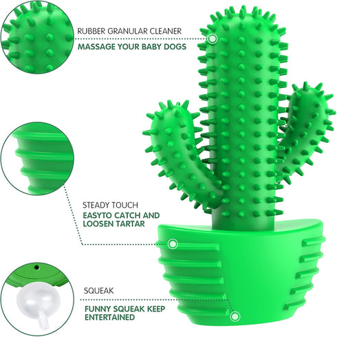 Pamlulu Dog Chew Toys Dog Toothbrush Stick Teeth Cleaning Brush Dental for Medium Large Dog, Puppy Christmas Easter