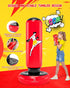 66 Inch Set, 6-12, MMA QPAU Kids Punching Bag Toy with Boxing Gloves, Larger Stable Kids Inflatable Boxing Bag Gifts