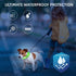 PetIsay Light Up Dog Collar - High Visibility Nylon, USB C Rechargeable & Waterproof LED for Night Walking, Medium Green