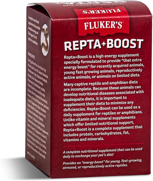 Fluker's Repta Boost, 50gm Insectivore and Carnivore High AMP Boost Reptile Supplement