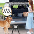 Dog Bowl Stand for Medium Large Dogs, Adjustable Width Elevated Holder for 7-10.6" Bowls, 11 inch Tall, Black