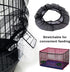 Bird Cage Seed Catcher, Mesh Guard Netting, Bird Cage Seed Guard Skirt for Round Square Cages (Black)