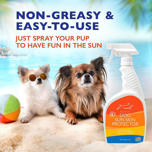 32 oz EBPP Dog Sunscreen Sun Skin Protector Spray fl - Safe for All Breeds with No Zinc Oxide - Pet Protection