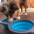 Travel Double Diner Dog Bowl, Loving Pets 73807991, Blue Sm