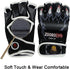 ZooBoo MMA Gloves, Half-Finger Boxing Fight Gloves with Adjustable Wrist Band, One Size Fits Most