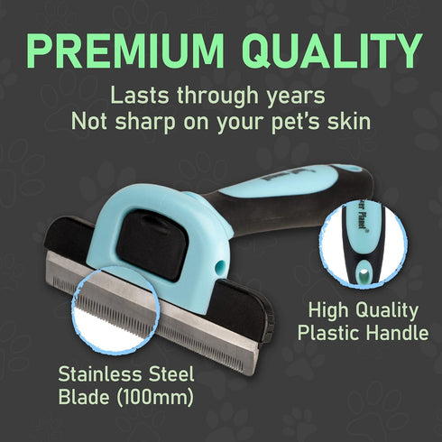 Maxpower Planet Pet Grooming Deshedding Brush - Tool for Dogs and Cats, Reduces Shedding up to 95%