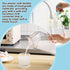 Yiyiring 4 Pack 64 oz Large Milk Carton Water Bottle with Cleaning Brush Clear Plastic Milk Bottle Portable Leakproof