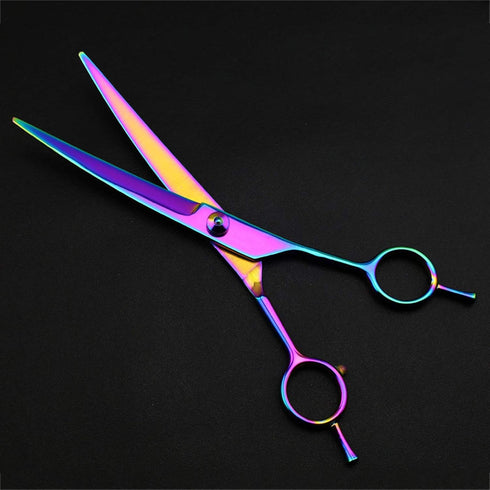 PJDDP Trimmer Shears,7 Inch Dog Grooming Scissors Kit for Dog Professional Pet Kit Grooming Stainless Steel Dog Cat