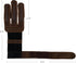 Three-Finger Archery Glove, Full Grain Leather Bow and Arrow Shooting Accessory for Archers, Bourbon Brown